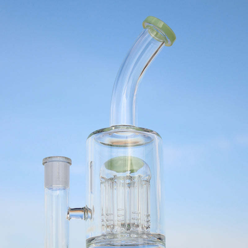 10.6" Glass Straight Water Pipe w/ Dual Arm Percolators Daze Supply