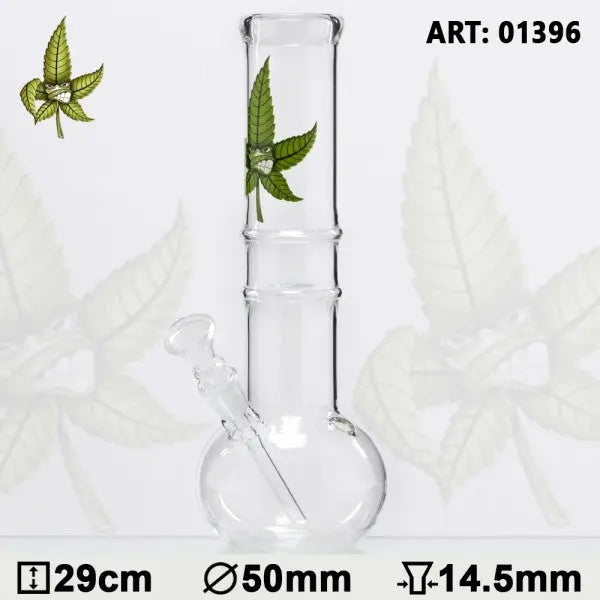 CannaHeroes | 11" Glass Bong Cannaleaf Daze Supply