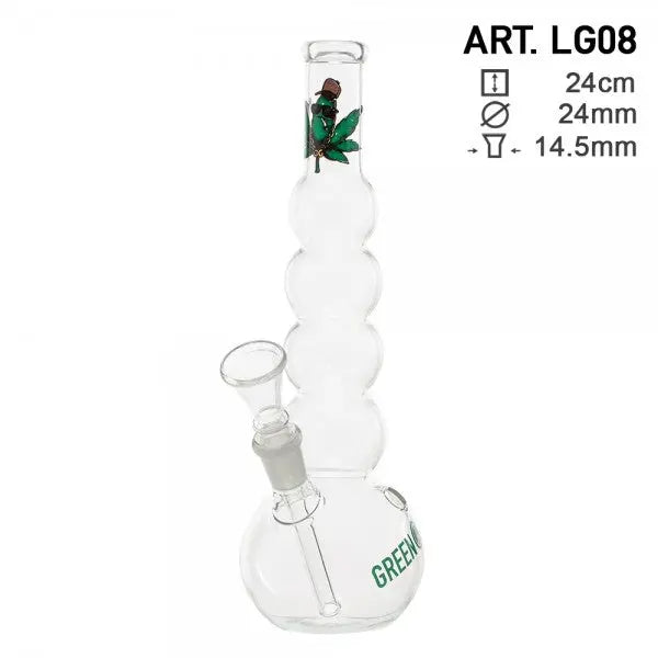 Greenline | 9" Glass Bong Greenline