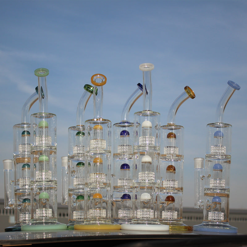 15" Triple Matrix Percolator Glass Water Pipe Daze Supply