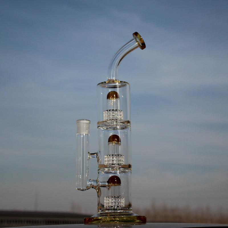 15" Triple Matrix Percolator Glass Water Pipe Daze Supply
