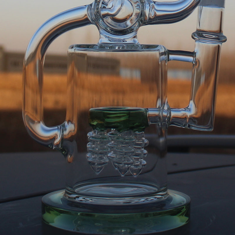 Approx. 11.5" Recycler Style Water Pipe w/ Dual Percs Daze Supply