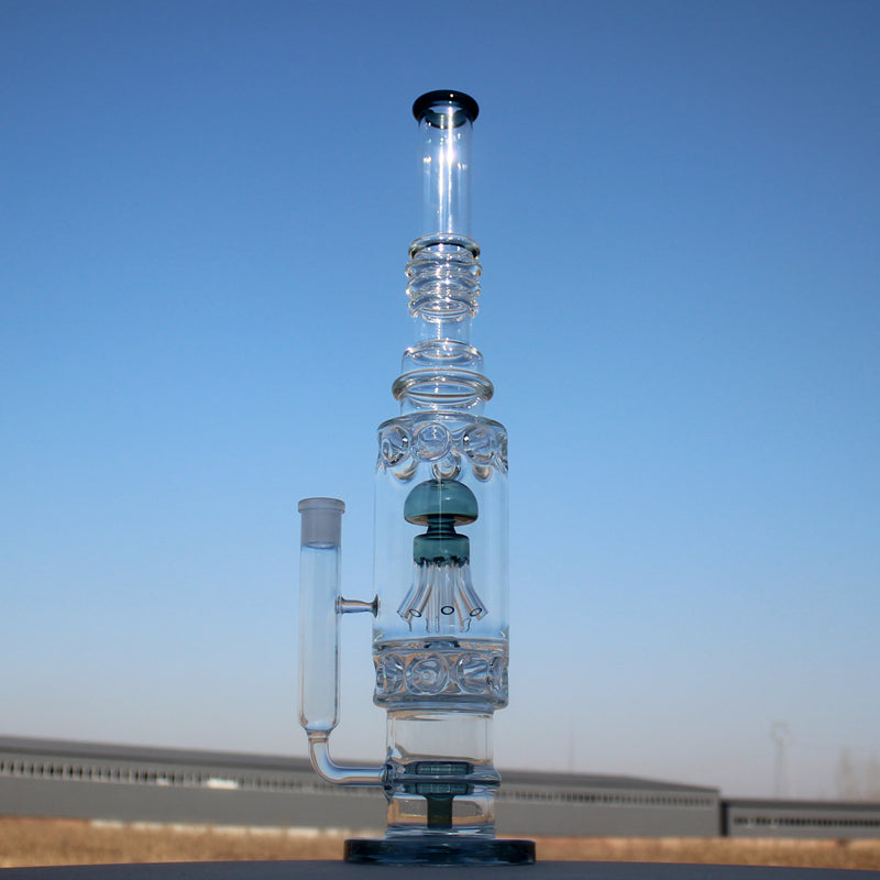 19.5" Jellyfish Sprinkler & Matrix Perc Glass Water Pipe Daze Supply