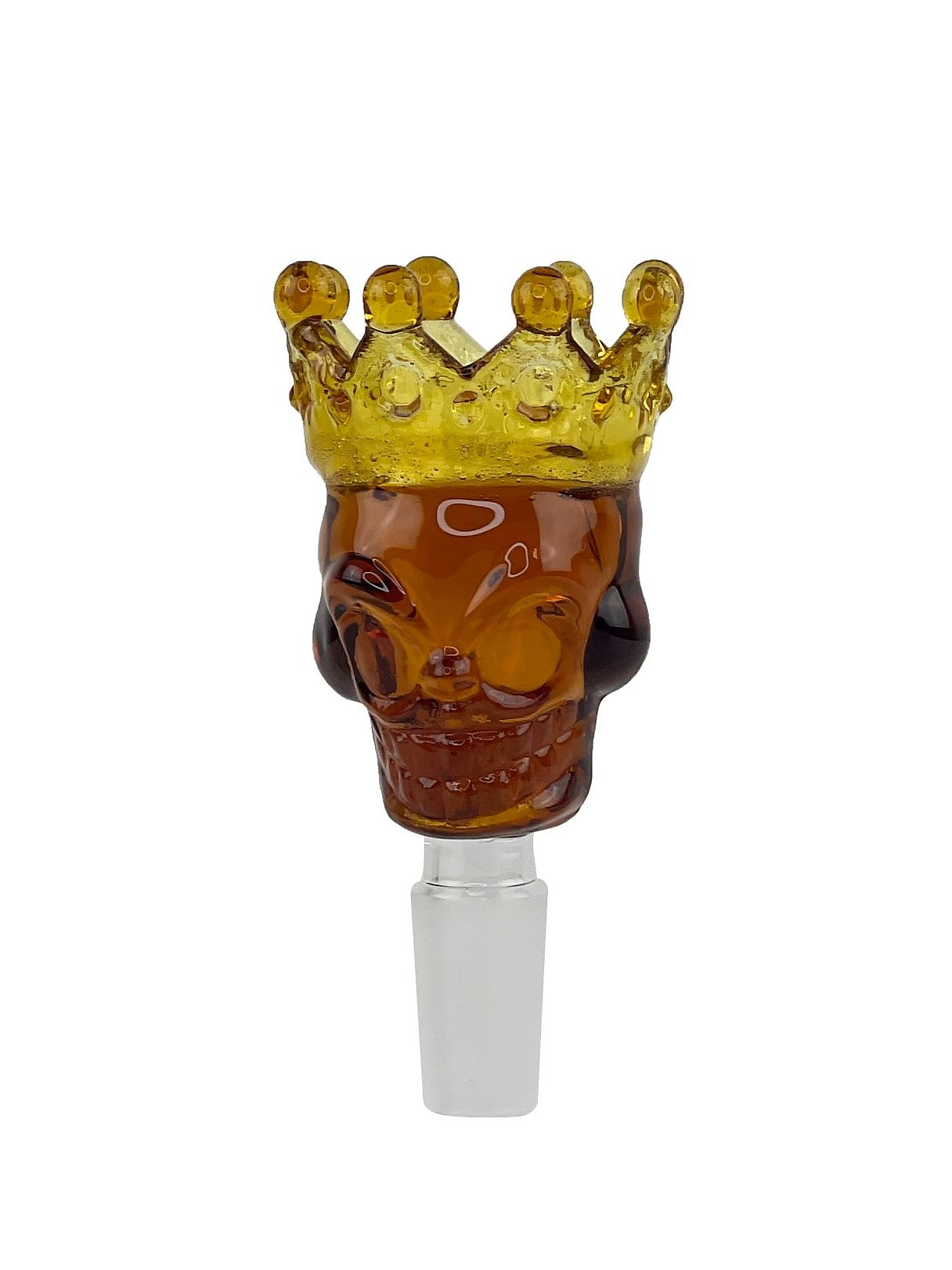Skull & Crown Glass Bong Bowl - 14mm Daze Glass