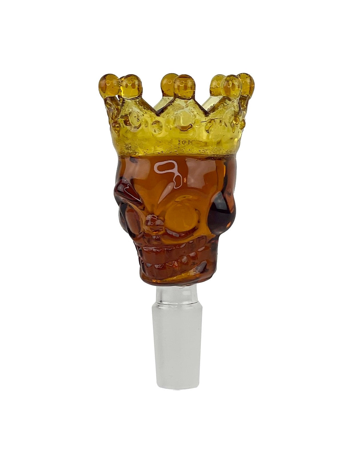Skull & Crown Glass Bong Bowl - 14mm Daze Glass