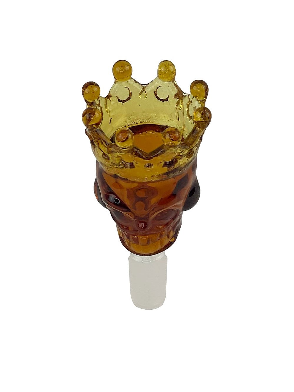 Skull & Crown Glass Bong Bowl - 14mm Daze Glass