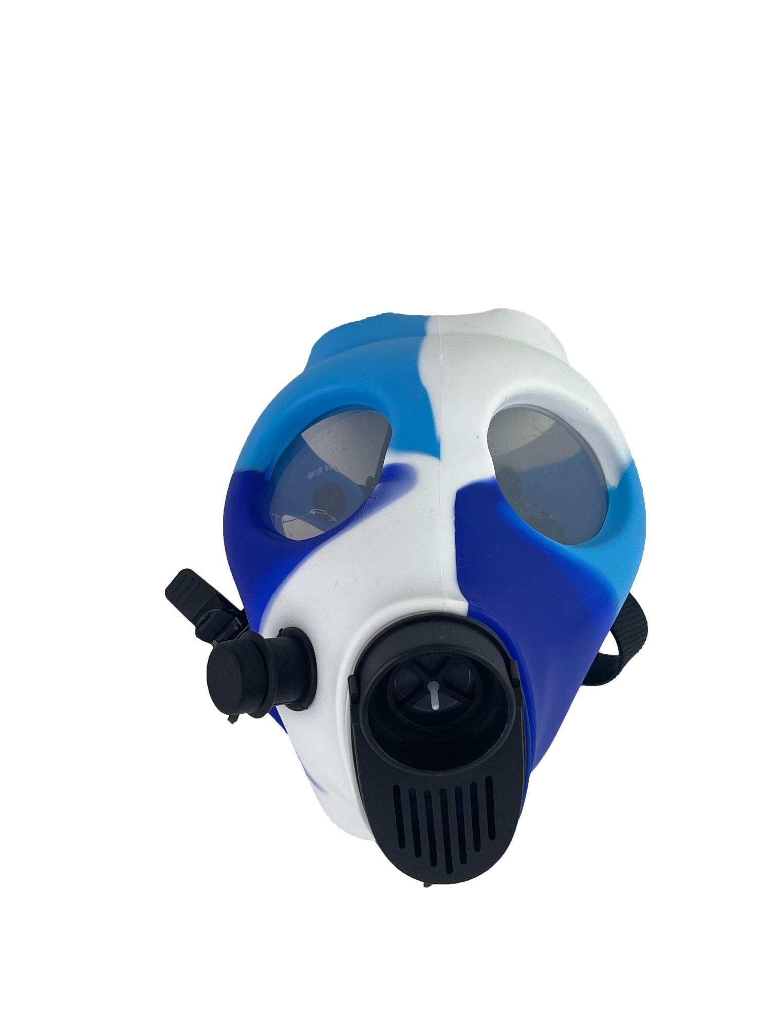 Multi-Colored Silicone Skull Gas Mask Bong Glass City Pipes