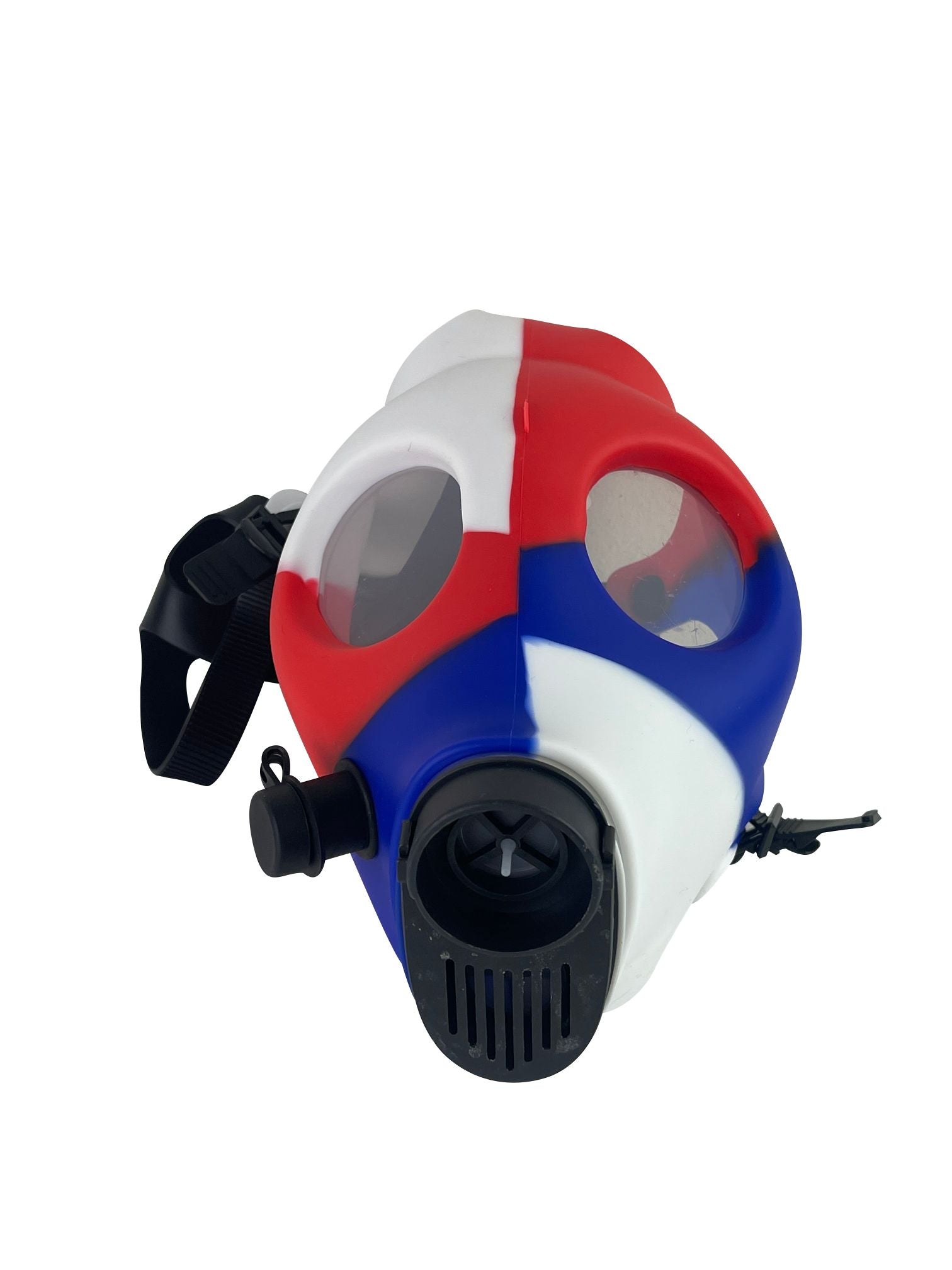 Multi-Colored Silicone Skull Gas Mask Bong Glass City Pipes