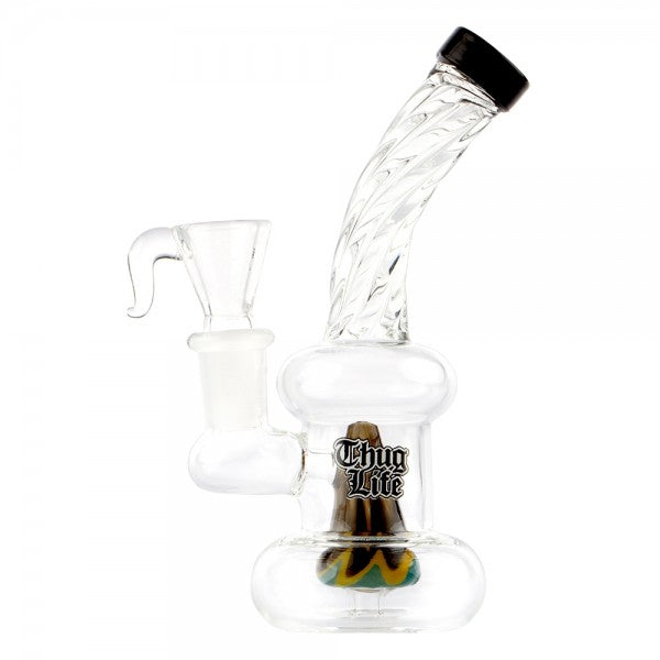 Thug Life | 6" Bubbler Shaped Rasta Water Pipe Thug Life