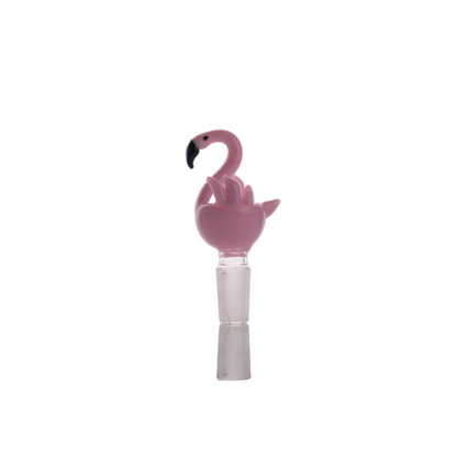 14mm Male Joint Heady Pink Flamingo Bowls
