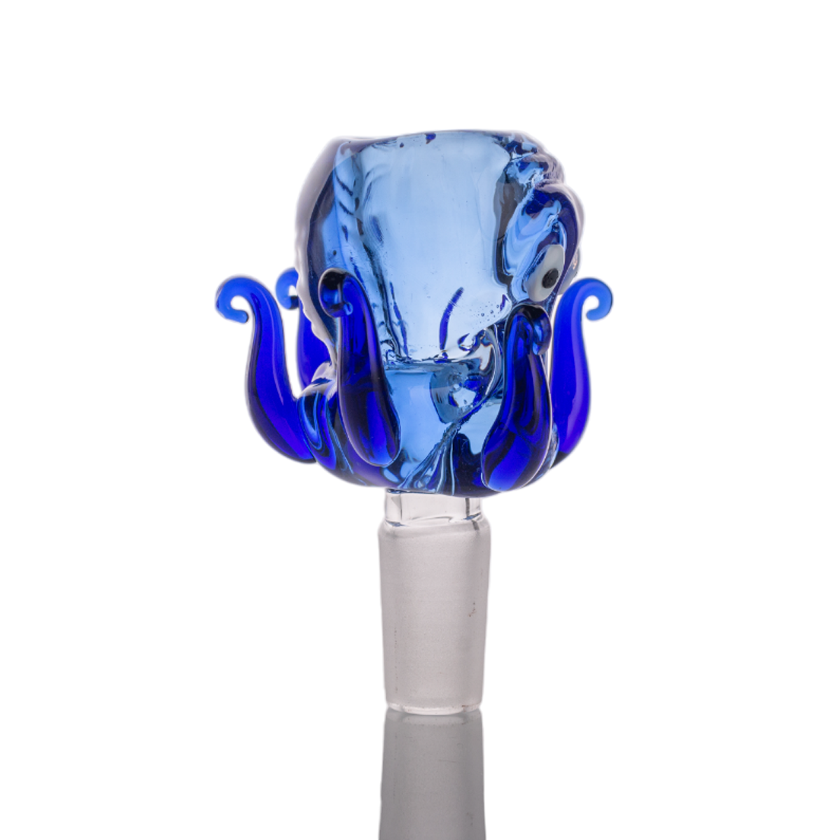 Blue Octopus Glass Bong Bowl - 14mm