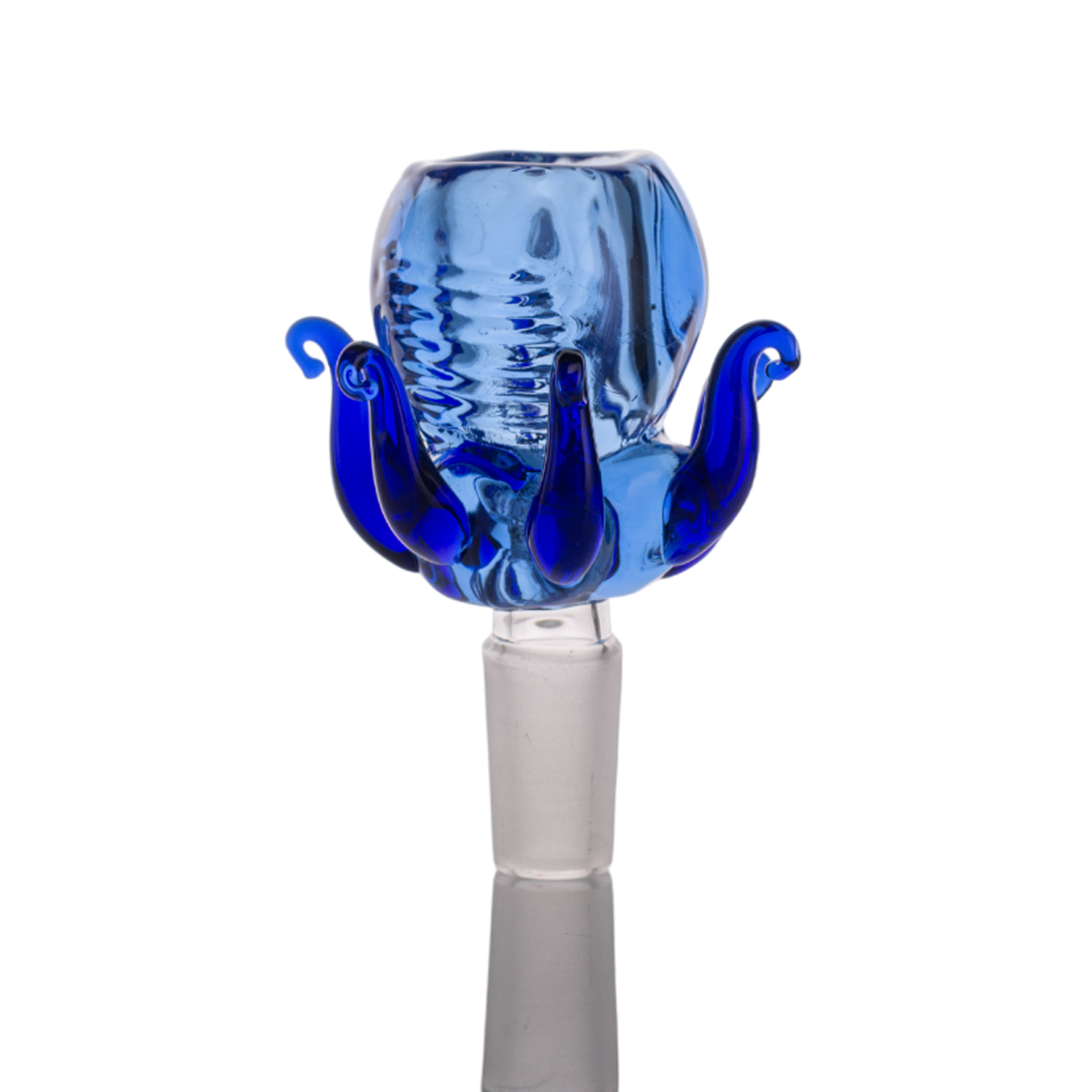 Blue Octopus Glass Bong Bowl - 14mm