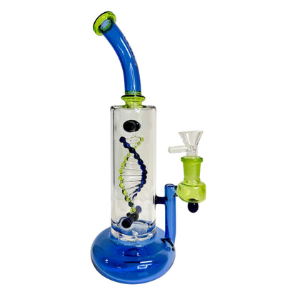 Daze Glass - 2nd Gen Spinning DNA &amp; Turbine Perc Glass Water Pipe Daze Glass