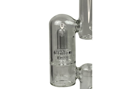 Daze Glass - 14&quot; Rocket Ship Dual Showerhead Perc Glass Water Pipe