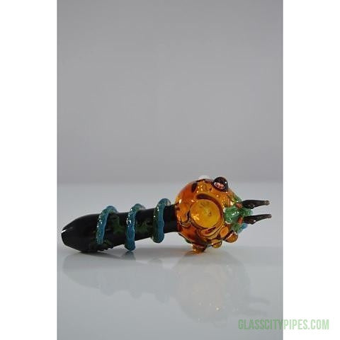 Empire Glassworks Dragon Wrapped Worked Glass Spoon Hand Pipe Empire Glassworks