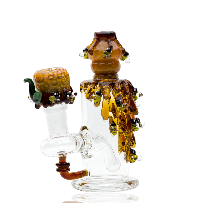Empire Glassworks 5.5 inch Mini Bee Hive Glass Bong Water Pipe Empire Glassworks