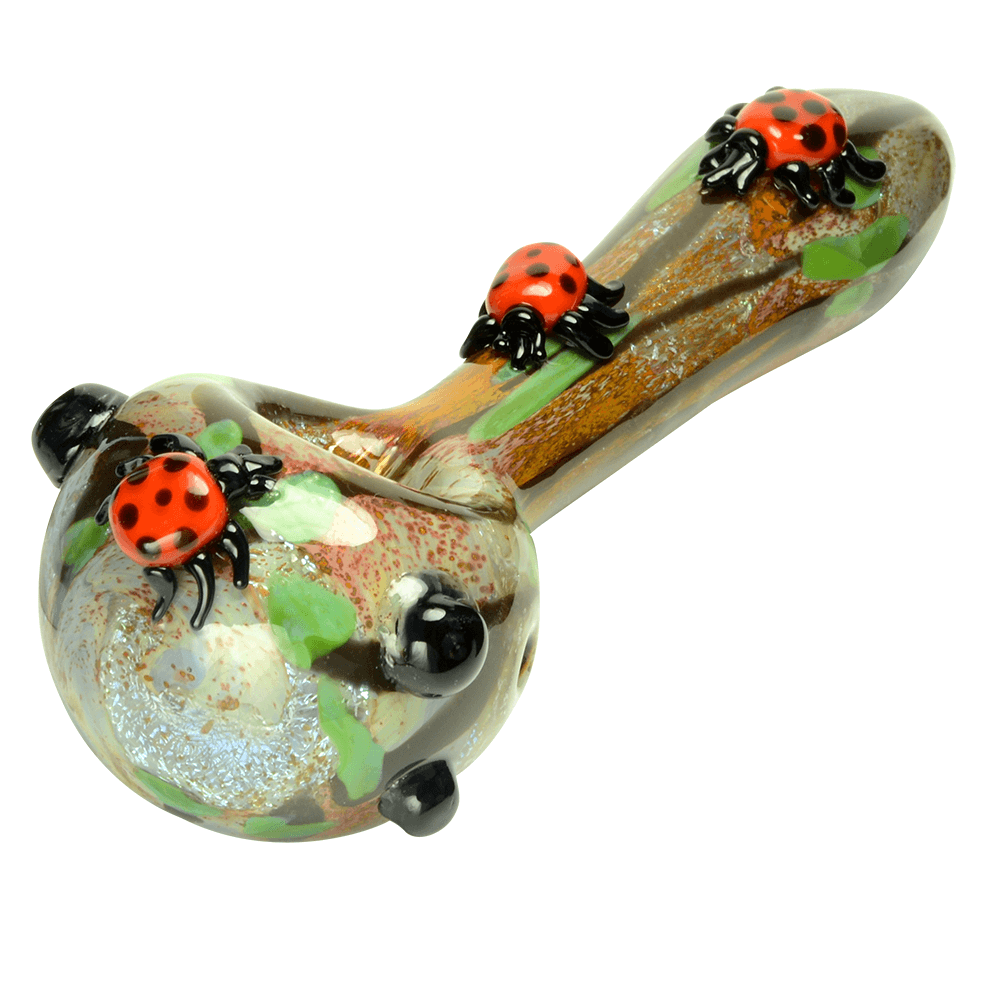 Empire Glassworks Lady Bug Spoon Hand Pipe Empire Glassworks