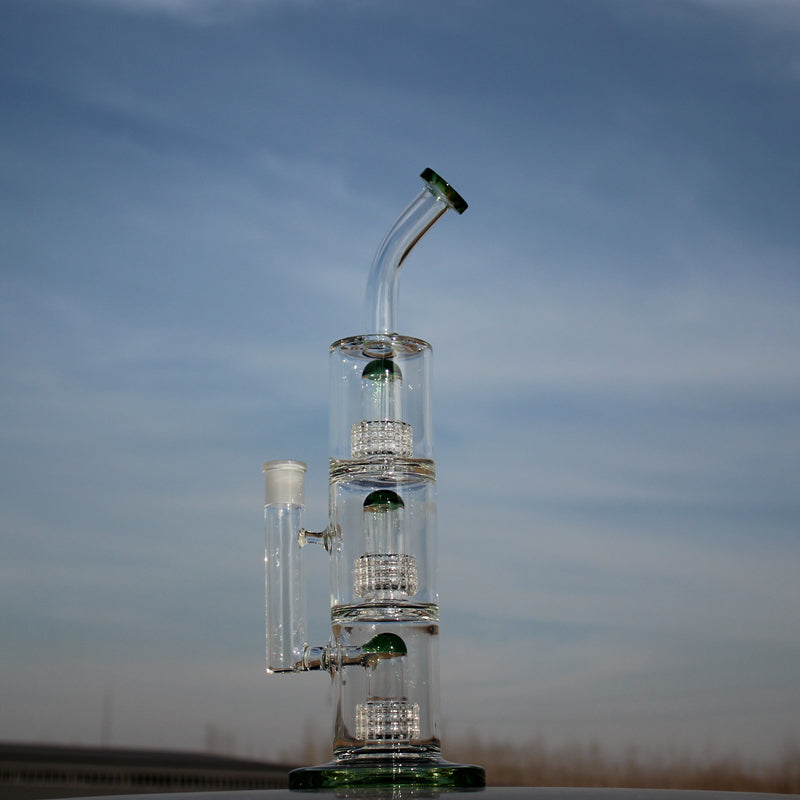 15&quot; Triple Matrix Percolator Glass Water Pipe Daze Supply