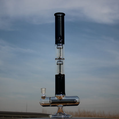 18&quot; Inline and Dual Arm Percolated Glass Water Pipe Daze Supply