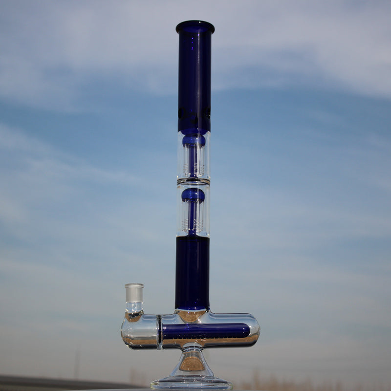 18&quot; Inline and Dual Arm Percolated Glass Water Pipe Daze Supply