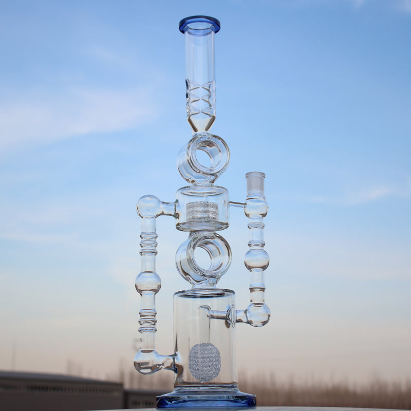 Massive Approx. 22 Inch Dual Perc Recycler Style Water Pipe Daze Supply