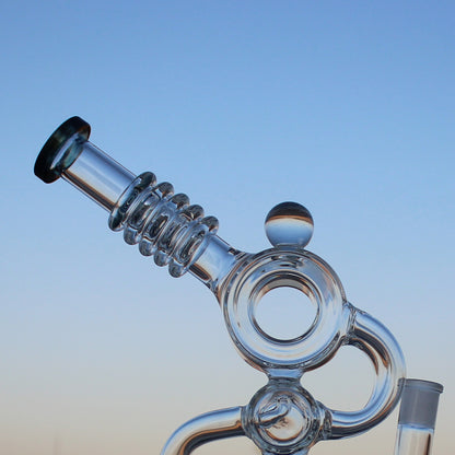 Approx. 11.5&quot; Recycler Style Water Pipe w/ Dual Percs Daze Supply