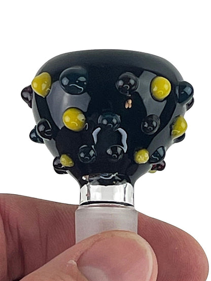 Black Balls Glass Bong Bowl - 14mm Daze Glass
