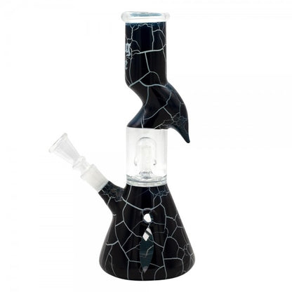 Thug Life | 10&quot; Cracked Stone Glass Water Pipe Thug Life