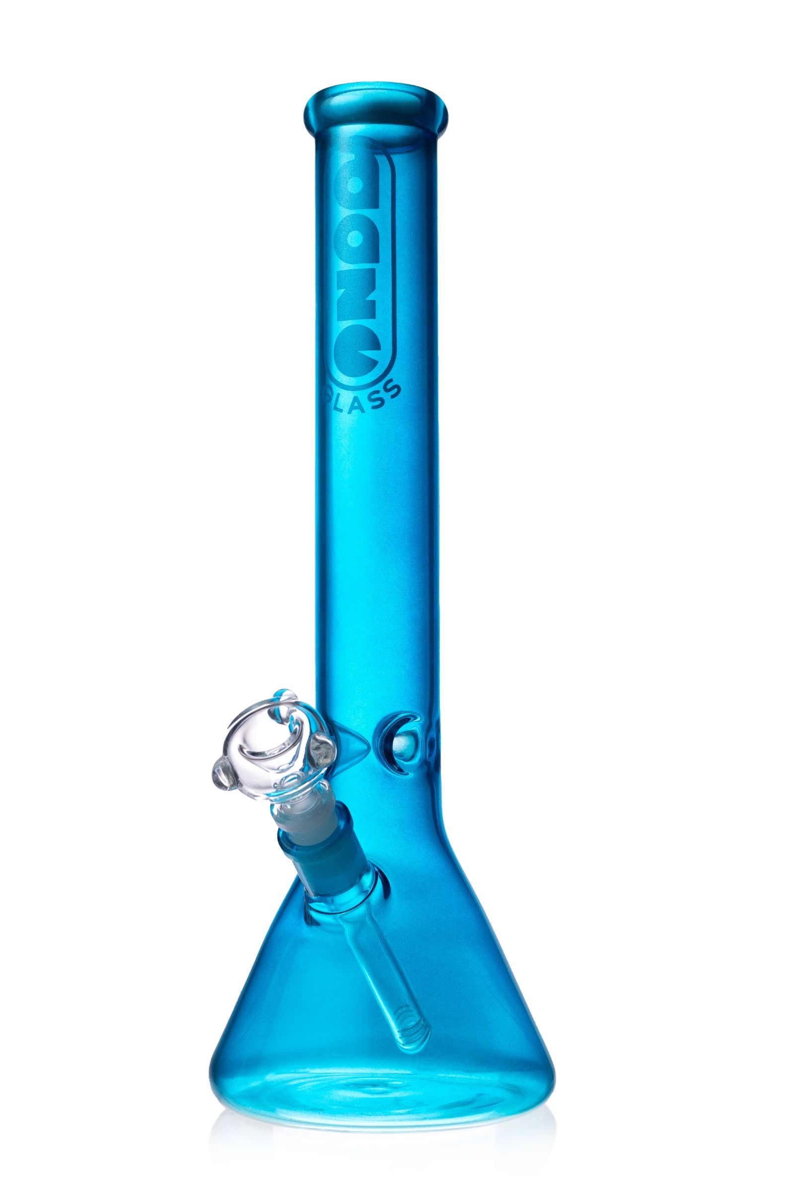 Daze Glass - 16&quot; Metallic Blue Glass Water Pipe Daze Supply